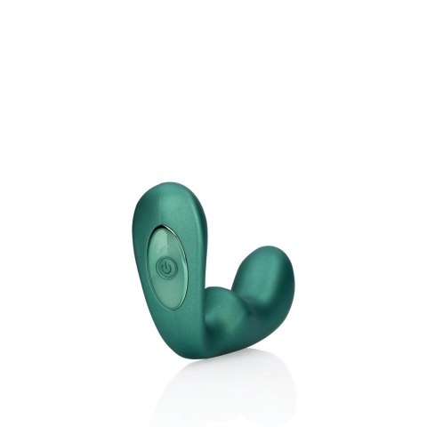 Pointed Vibrating Prostate Massager with Remote Control - Metallic Green Ouch!