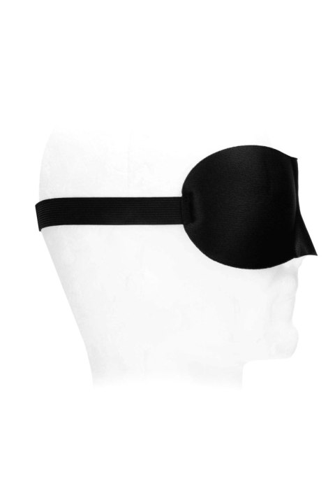 Satin Curvy Eye Mask - With Elastic Straps Ouch!