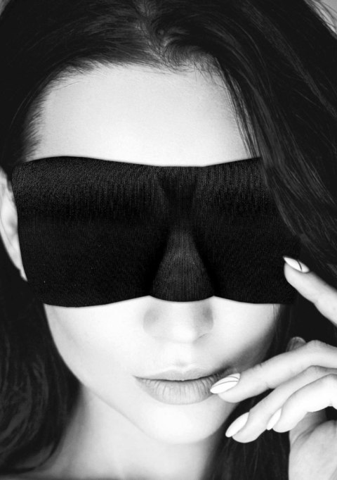 Satin Curvy Eye Mask - With Elastic Straps Ouch!