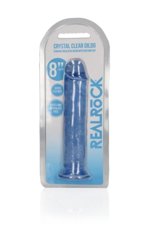 Straight Realistic Dildo with Suction Cup - 8'' / 20 RealRock