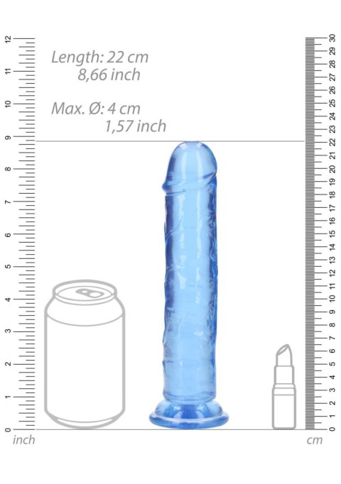 Straight Realistic Dildo with Suction Cup - 8'' / 20 RealRock