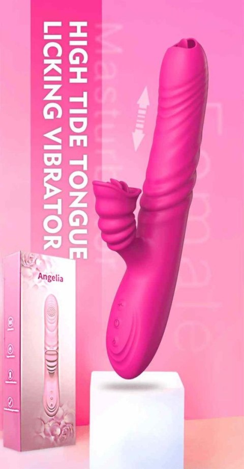 Wibrator-Angelia USB 3 functions of thrusting / 20 vibrations Pink B - Series Lyla