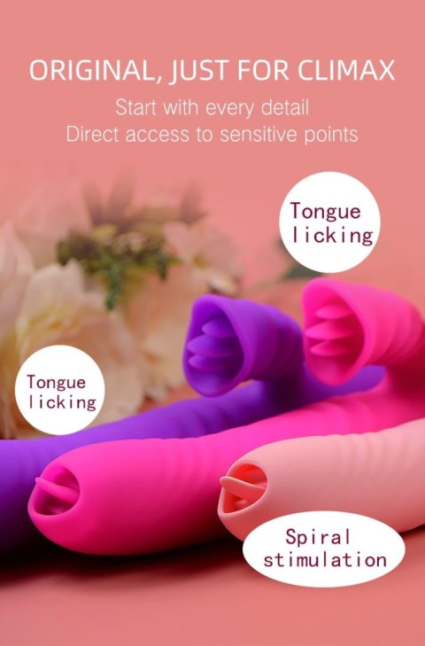 Wibrator-Angelia USB 3 functions of thrusting / 20 vibrations Pink B - Series Lyla