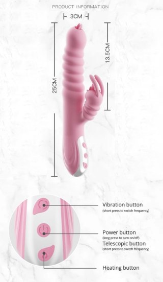 Wibrator-Hannah USB -Pink B - Series Lyla