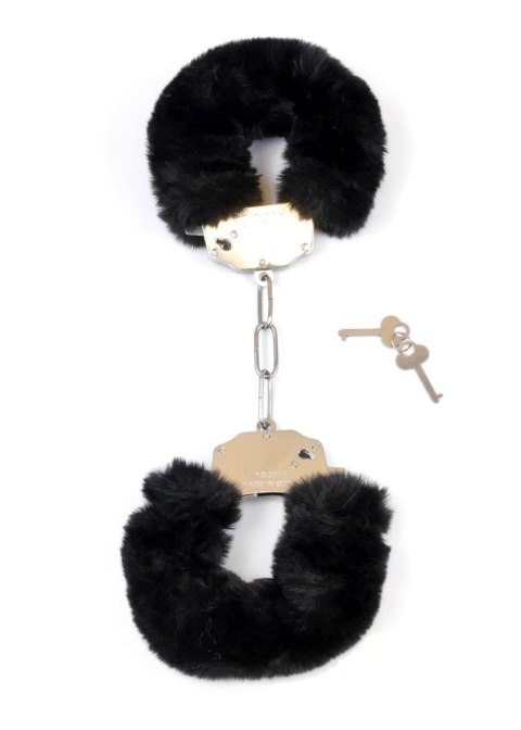 Kajdanki Fetish B - Series- Furry Cuffs Black 2,7 Fetish B - Series