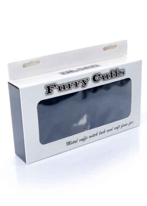 Kajdanki Fetish B - Series- Furry Cuffs Black 2,7 Fetish B - Series