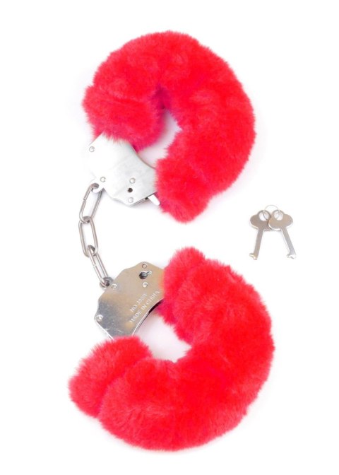 Kajdanki Fetish B - Series- Furry Cuffs Red Fetish B - Series