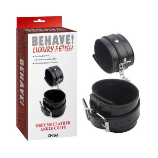 Obey Me Leather Ankle Cuffs Behave