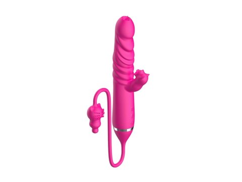 Tongue licking Triple Stimulation Thrusting Vibrator B - Series Cute