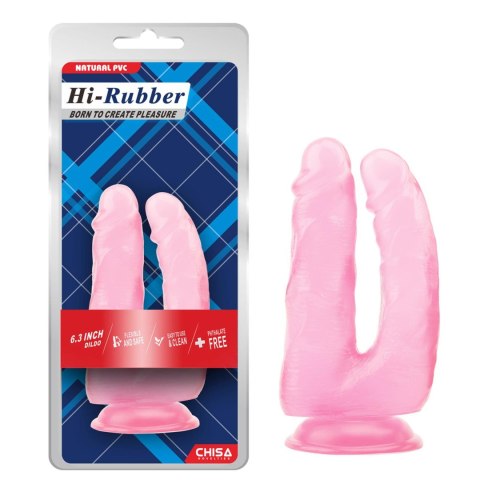 6.3 Inch Dildo - Pink HI-Rubber