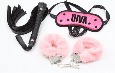 Fetish Fever - Bondage Set - 3 pieces - Pink/Black Fetish Fever