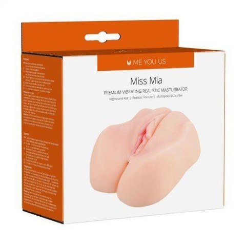 Masturbator- Me You Us Miss Mia Premium Vibrating Realistic Masturbator Flesh Me You Us