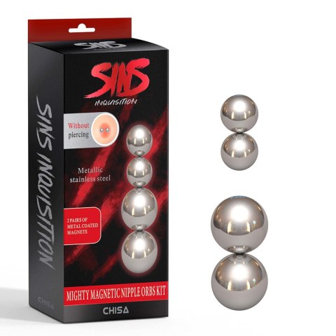 Mighty Magnetic Nipple orbs Kit Sins