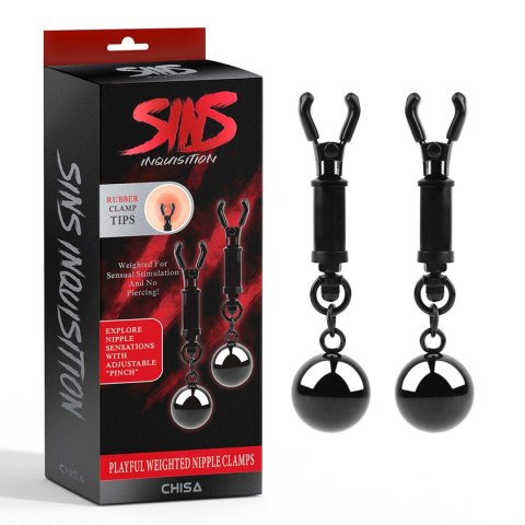 Playful Weighted Nipple Clamps Sins