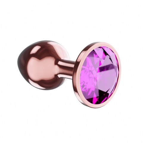 Plug-Butt Plug Diamond Quartz Shine L Rose Gold Lola Games