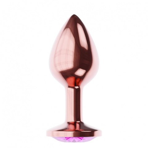 Plug-Butt Plug Diamond Quartz Shine L Rose Gold Lola Games