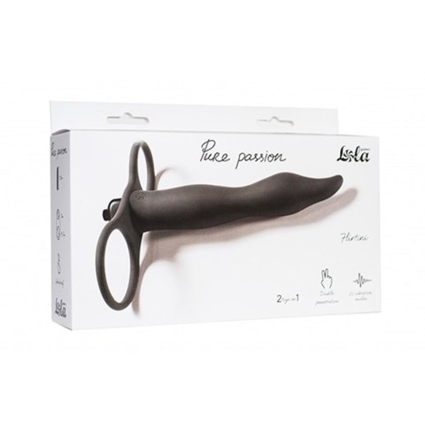 Strap - on Pure Passion Flirtini black Lola Toys