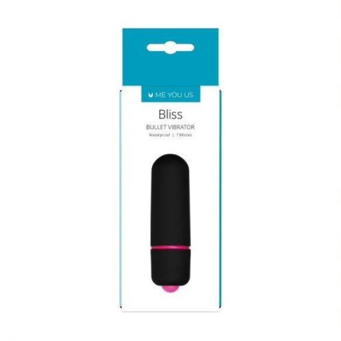 Wibrator-Me You Us Bliss 7 Mode Mini Bullet Vibrator Black Me You Us