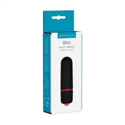 Wibrator-Me You Us Bliss 7 Mode Mini Bullet Vibrator Black Me You Us