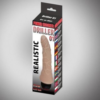 Driller 01 flesh 21,5 cm realistic vibrating Power Escorts