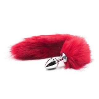 Plug anale con coda Long Fox Tail rossa Toyz4lovers