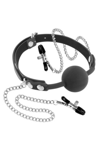 GAG NIPPLE CLIPS BLACK Fetish Tentation