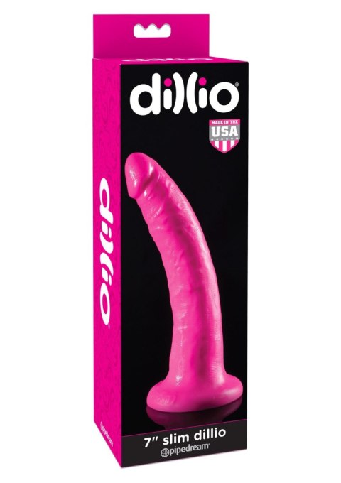 Slim Dillio 7 Inch Pink Pipedream