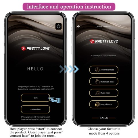 PRETTY LOVE - Baird, 12 vibration functions Mobile APP Long-distance Control Pretty Love