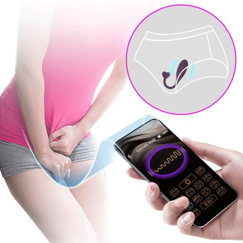 PRETTY LOVE - Fisherman Purple, 12 vibration functions Mobile APP remote control Pretty Love