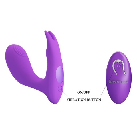 PRETTY LOVE - Idabelle Purple, 12 vibration functions 12 pulse wave settings Wireless remote control Pretty Love