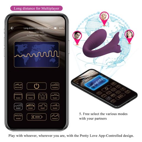 PRETTY LOVE - Jayleen, 12 vibration functions Mobile APP Long-distance Control Pretty Love