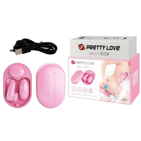 PRETTY LOVE - Magic Box Pink, 12 vibration functions 7 tapping functions Pretty Love