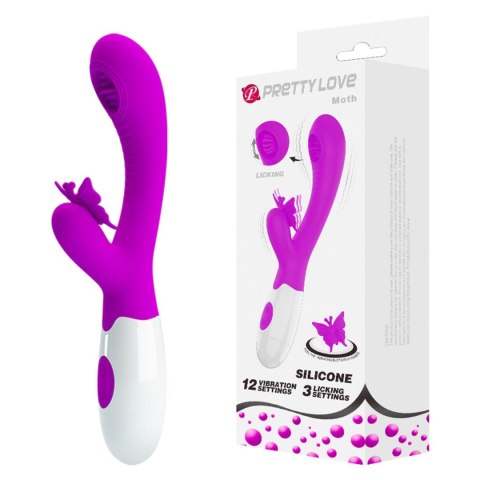 PRETTY LOVE - Moth, 12 vibration functions 3 licking settings Pretty Love