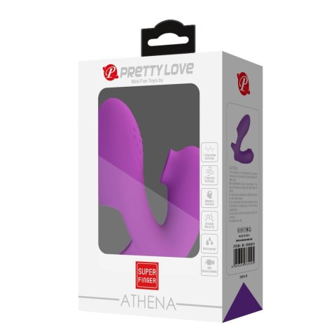 PRETTY LOVE - Super Finger ATHENA Purple, 7 vibration functions 7 tapping functions Memory function Pretty Love