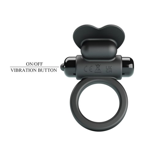 PRETTY LOVE - VIBRANT PENIS RING DEBONAIRE Black, 10 vibration functions Pretty Love