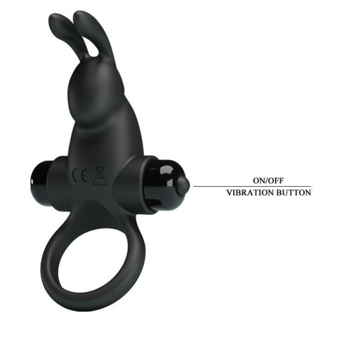 PRETTY LOVE - VIBRANT PENIS RING I Black Pretty Love