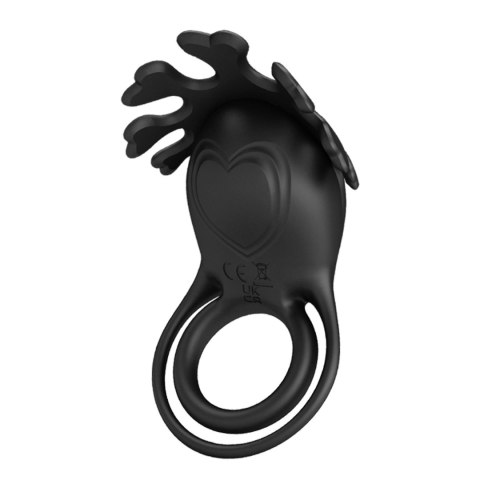 PRETTY LOVE - VIBRANT PENIS RING RUBEN Black, 7 vibration functions Pretty Love