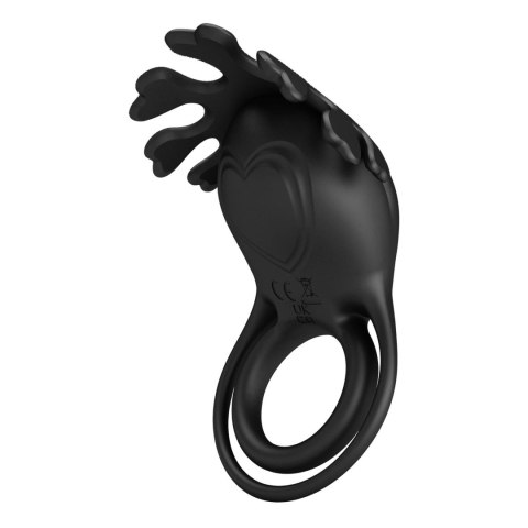 PRETTY LOVE - VIBRANT PENIS RING RUBEN Black, 7 vibration functions Pretty Love