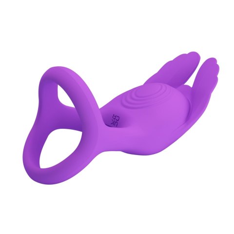 PRETTY LOVE - VIBRANT PENIS RING SILAS Black, 7 vibration functions Pretty Love