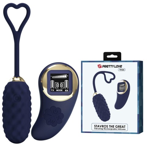 PRETTY LOVE - Vivian Blue, 10 vibration functions 9 speed levels Wireless remote control Pretty Love