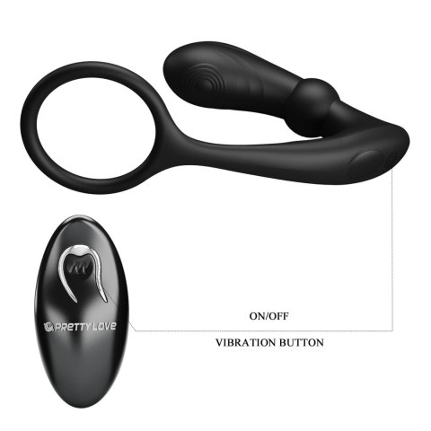 PRETTY LOVE - Warren Black, 12 vibration functions 12 pulse wave settings Wireless remote control Pretty Love