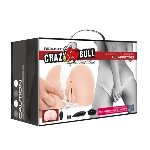 CRAZY BULL - Realistic Vagina and Anal Vibrating Crazy Bull