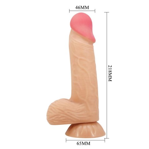 BAILE - Sliding Skin 8,1'' Flesh, Bendable Suction base TPR Baile