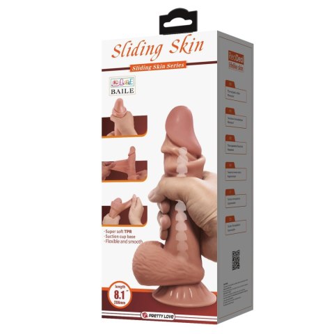 BAILE - Sliding Skin 8,5'' Suction base Bendable TPR Baile