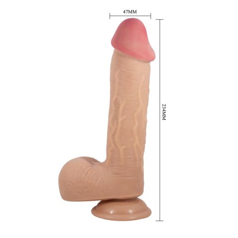 BAILE - Sliding Skin 9,2'' Flesh Suction base TPR Baile