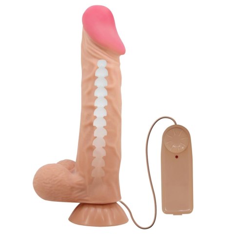 BAILE - Sliding Skin 9,4'' Flesh Vibration Bendable Suction base TPR ABS Baile