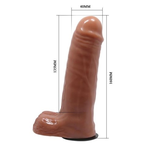 BAILE- Ultra Passionate Harness Realdeal Penis 6.2'' Brown Baile