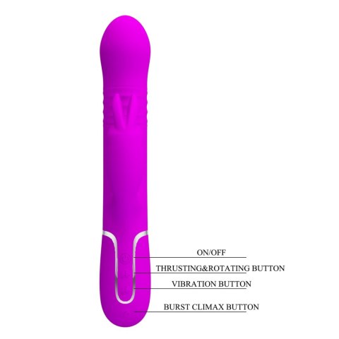 PRETTY LOVE - Coale Twinkled Tenderness Purple, 7 vibration functions 4 rotation functions 4 thrusting settings Pretty Love