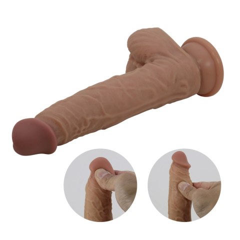 PRETTY LOVE - Jonathan 8,3'' Light Brown, 3 vibration functions Thrusting Wireless remote control Pretty Love