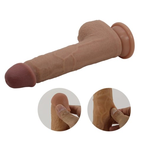 PRETTY LOVE - Tommy 8,9'' Light Brown, 3 vibration functions 3 thrusting settings Suction base Wireless remote control Pretty Love